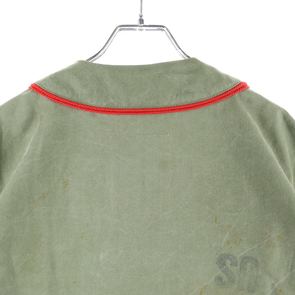 READY MADE(レディメイド) BASEBALL SHIRT オーバーサイズ ベースボールシャツ カーキ