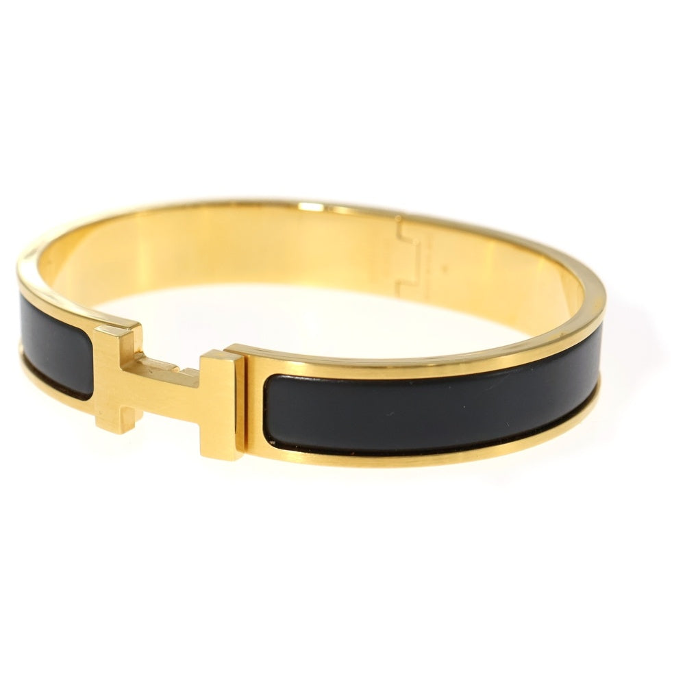 HERMES(エルメス) CLIC H BANGLE クリックアッシュ バングル ゴールド/ブラック