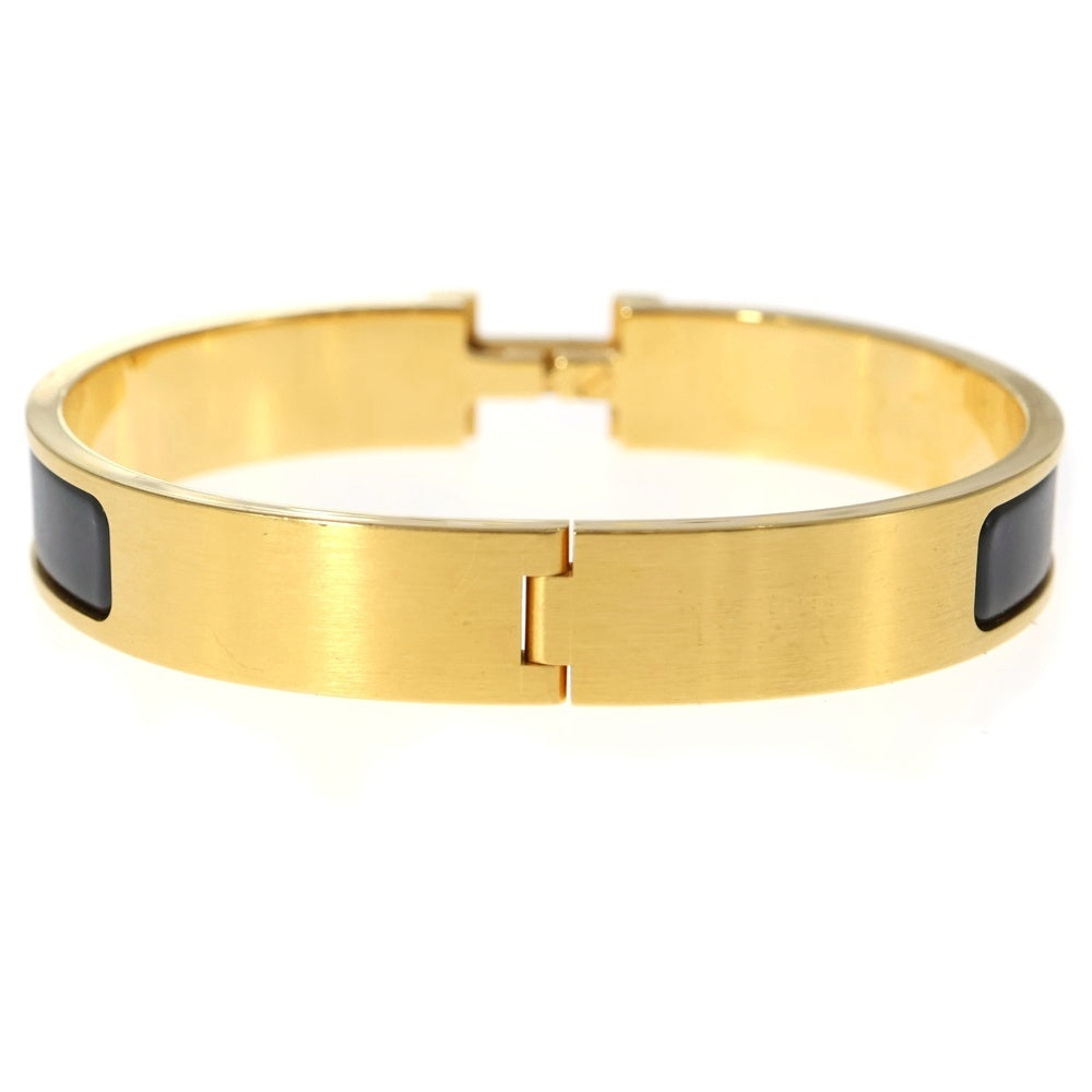 HERMES(エルメス) CLIC H BANGLE クリックアッシュ バングル ゴールド/ブラック