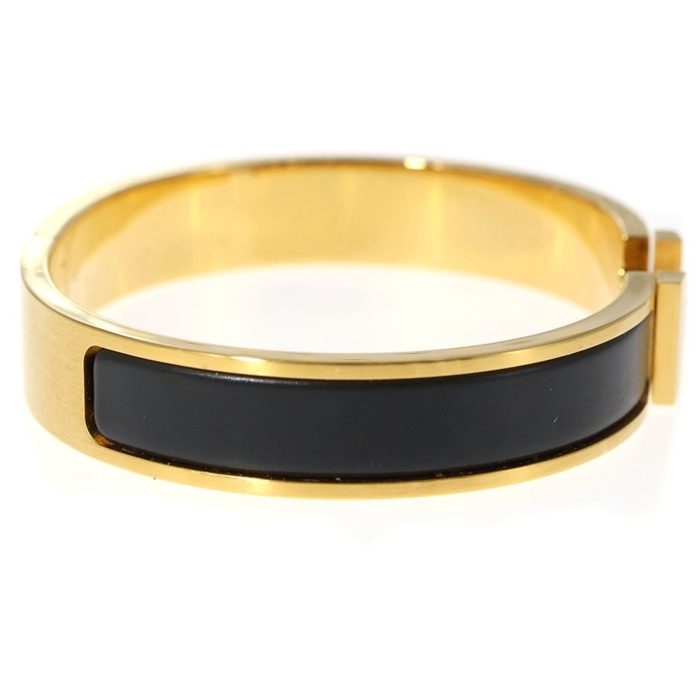 HERMES(エルメス) CLIC H BANGLE クリックアッシュ バングル ゴールド/ブラック