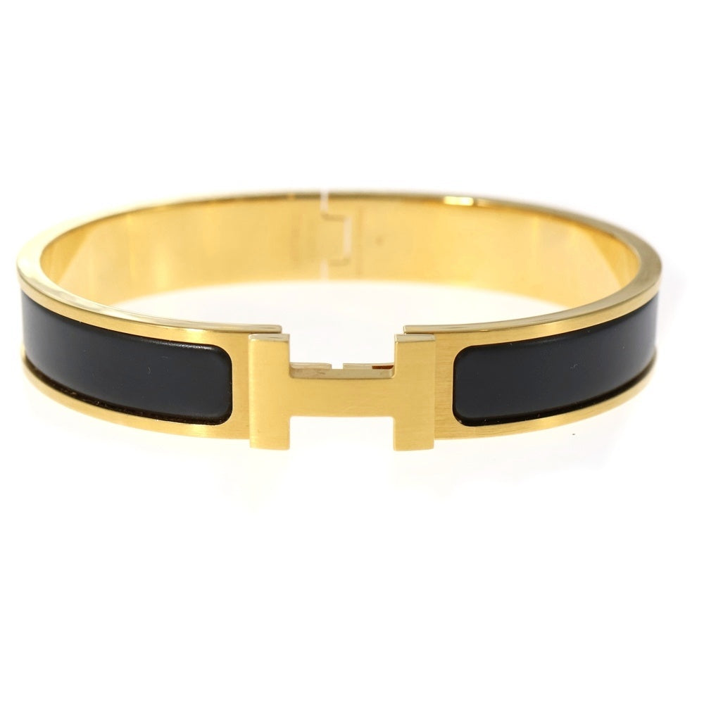 HERMES(エルメス) CLIC H BANGLE クリックアッシュ バングル ゴールド/ブラック