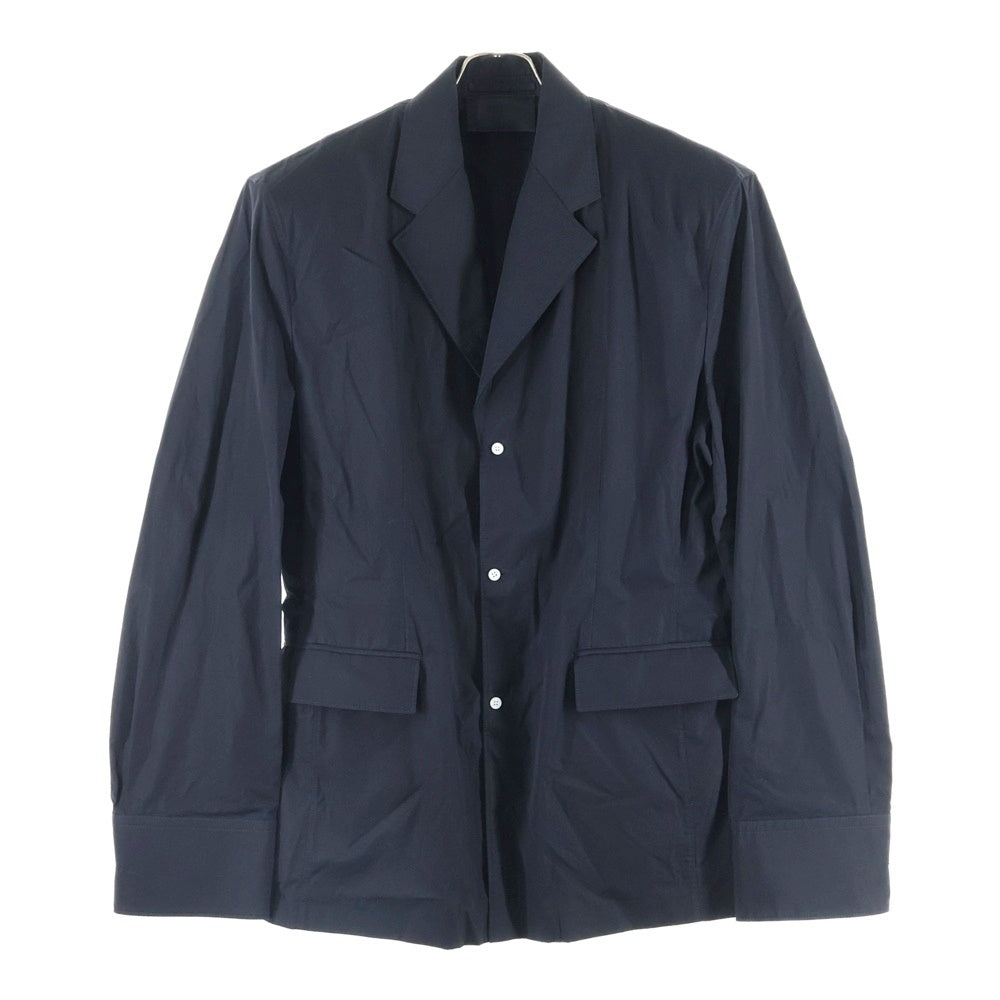 PRADA(プラダ) Single Breasted Cotton Jacket シングルブレステッド コットン テーラードジャケット ブラック UGI271