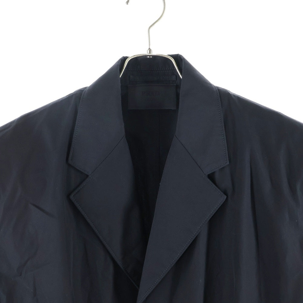 PRADA(プラダ) Single Breasted Cotton Jacket シングルブレステッド コットン テーラードジャケット ブラック UGI271