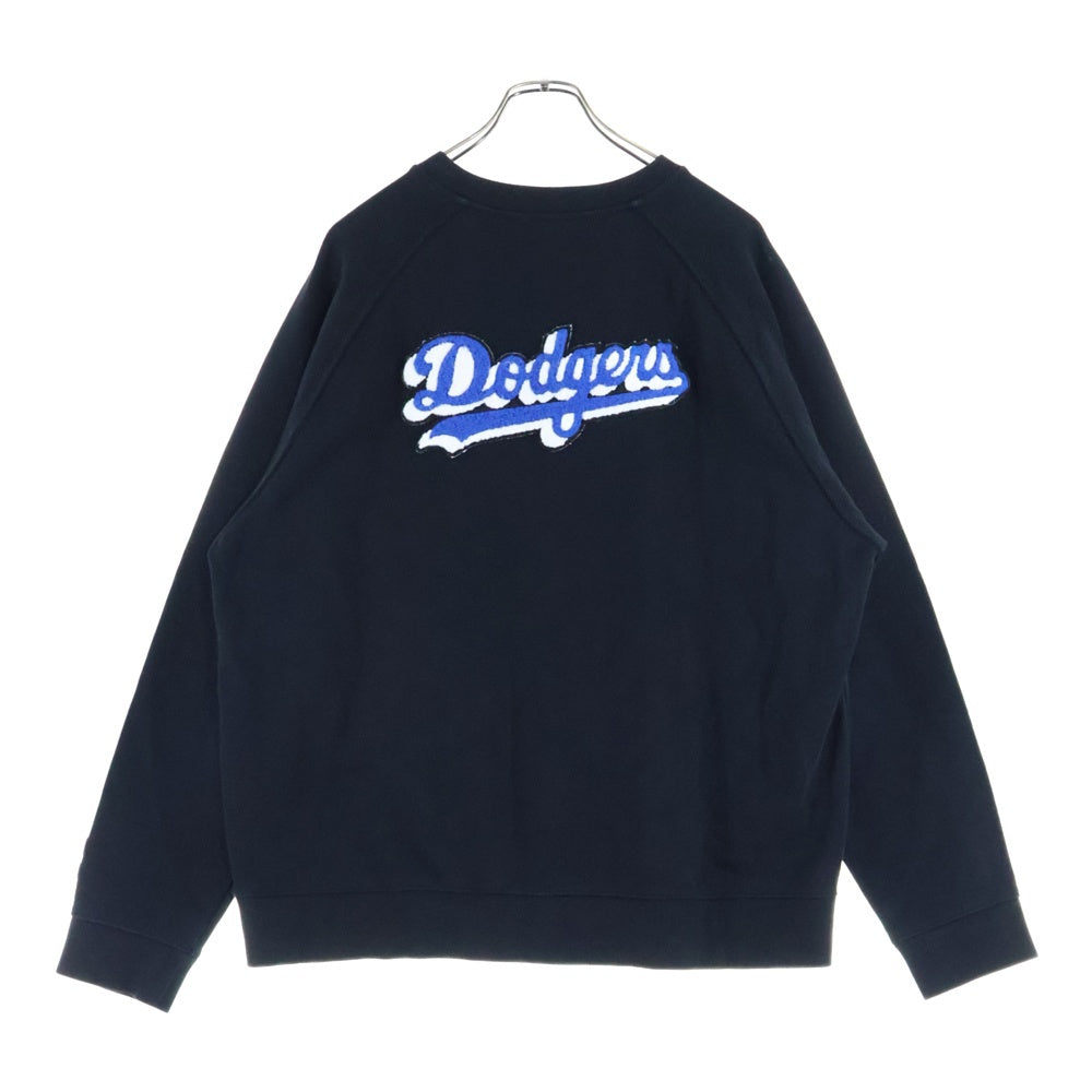 KITH(キス) ×LOSANGELES DODGERS ロサンゼルスドジャース スネークボックスロゴ クルーネック スウェット トレーナー ブラック KH2456