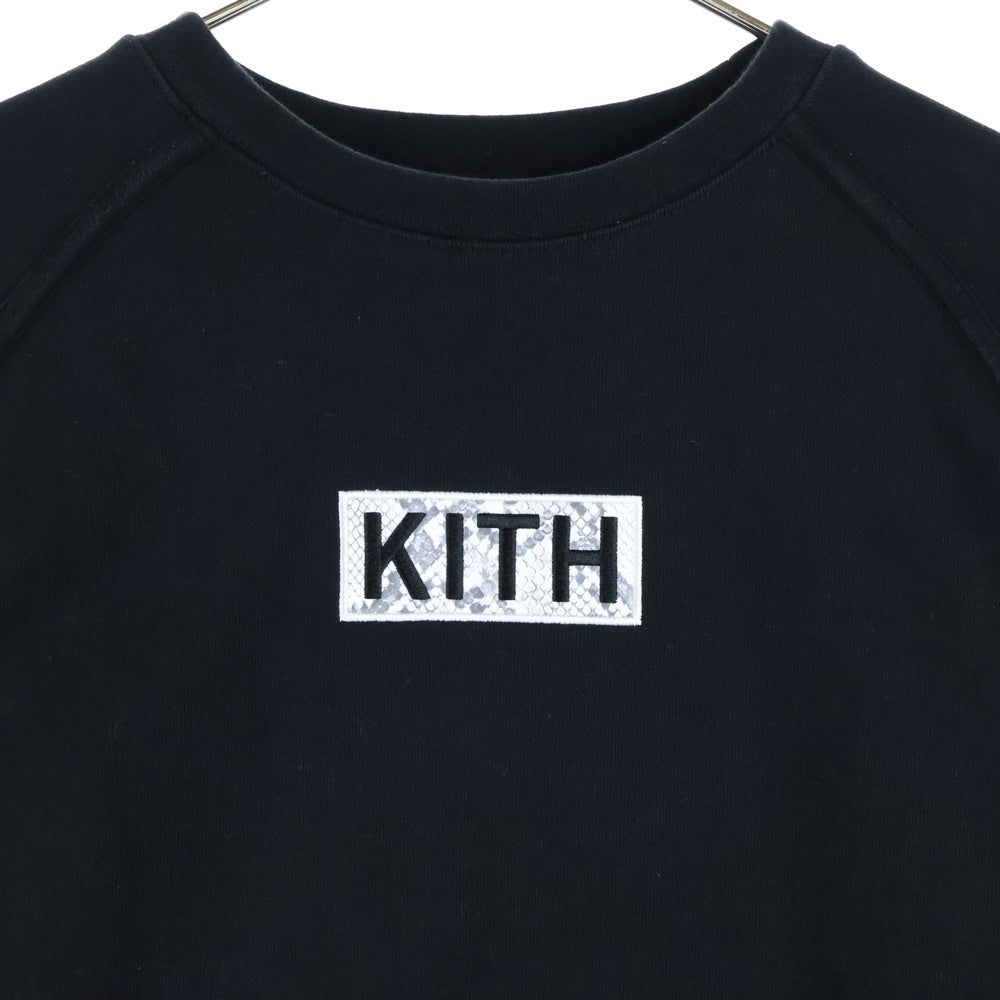 KITH(キス) ×LOSANGELES DODGERS ロサンゼルスドジャース スネークボックスロゴ クルーネック スウェット トレーナー ブラック KH2456