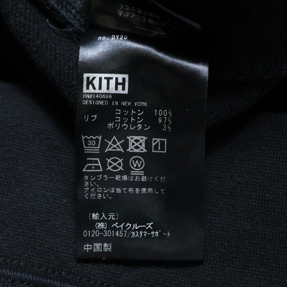 KITH(キス) ×LOSANGELES DODGERS ロサンゼルスドジャース スネークボックスロゴ クルーネック スウェット トレーナー ブラック KH2456