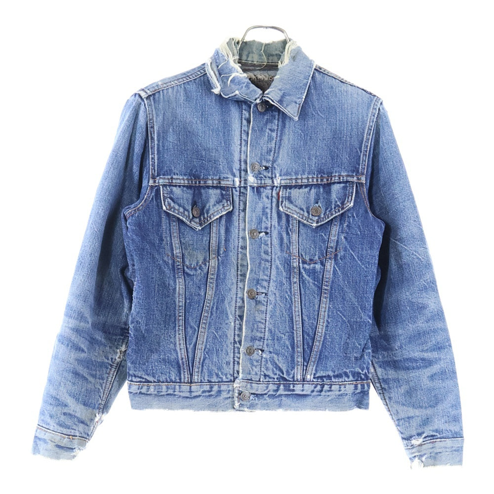 Levi's(リーバイス) 60s-70s VINTAGE 70505 BIG-E ボタン裏刻印524 ブランケット付きデニムトラッカージャケット インディゴブルー