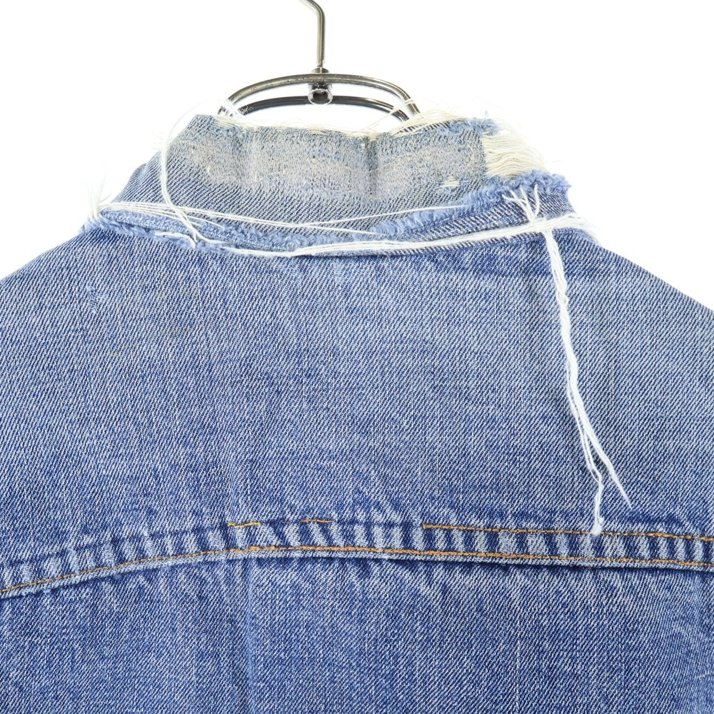 Levi's(リーバイス) 60s-70s VINTAGE 70505 BIG-E ボタン裏刻印524 ブランケット付きデニムトラッカージャケット インディゴブルー