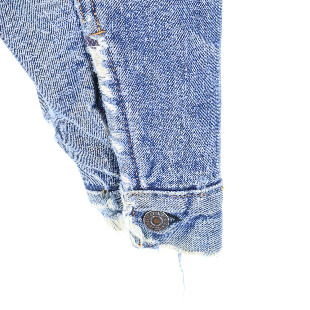 Levi's(リーバイス) 60s-70s VINTAGE 70505 BIG-E ボタン裏刻印524 ブランケット付きデニムトラッカージャケット インディゴブルー