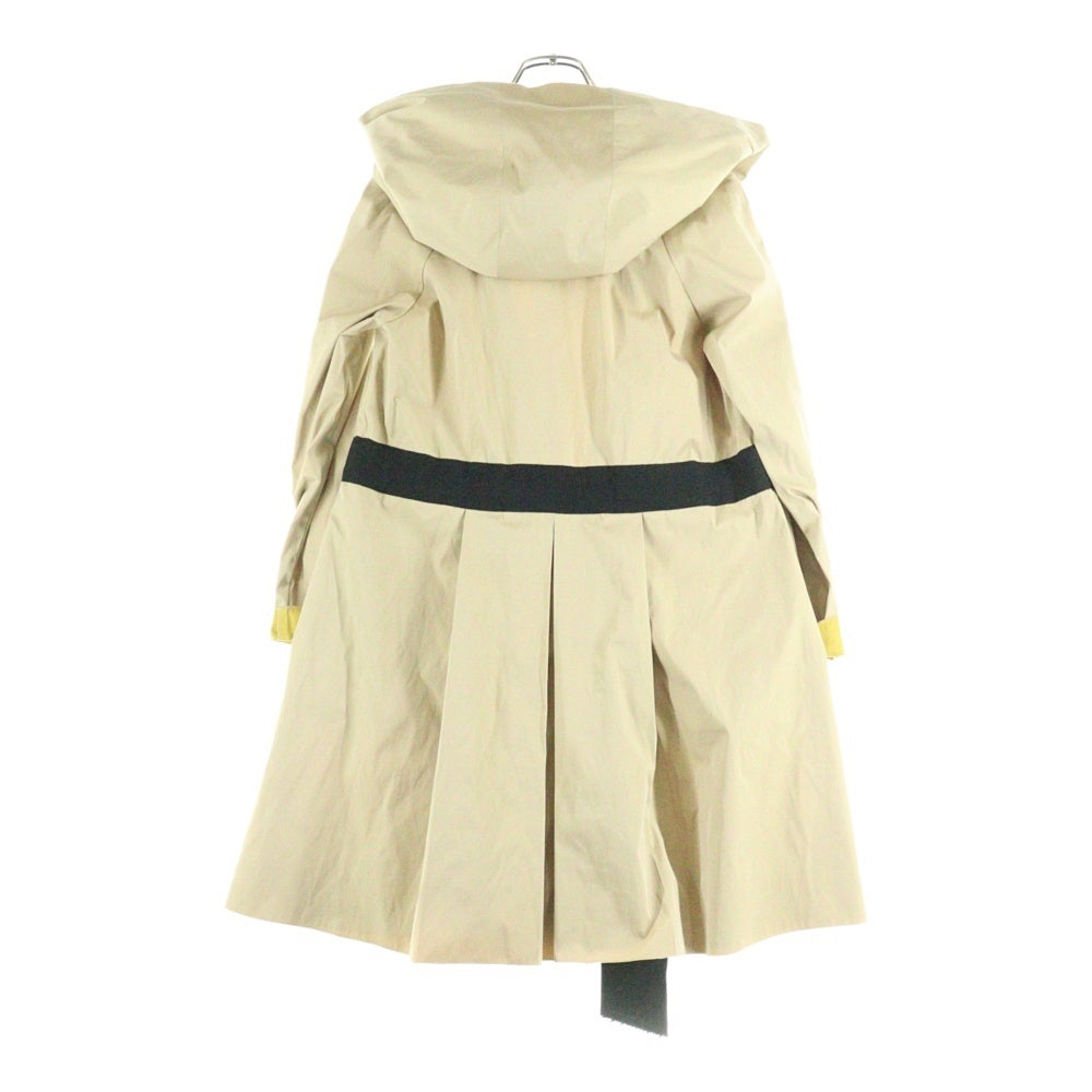 LANVIN en Bleu(ランバンオンブルー) コットン ロング スプリングコート ブラウン レディース 3616103