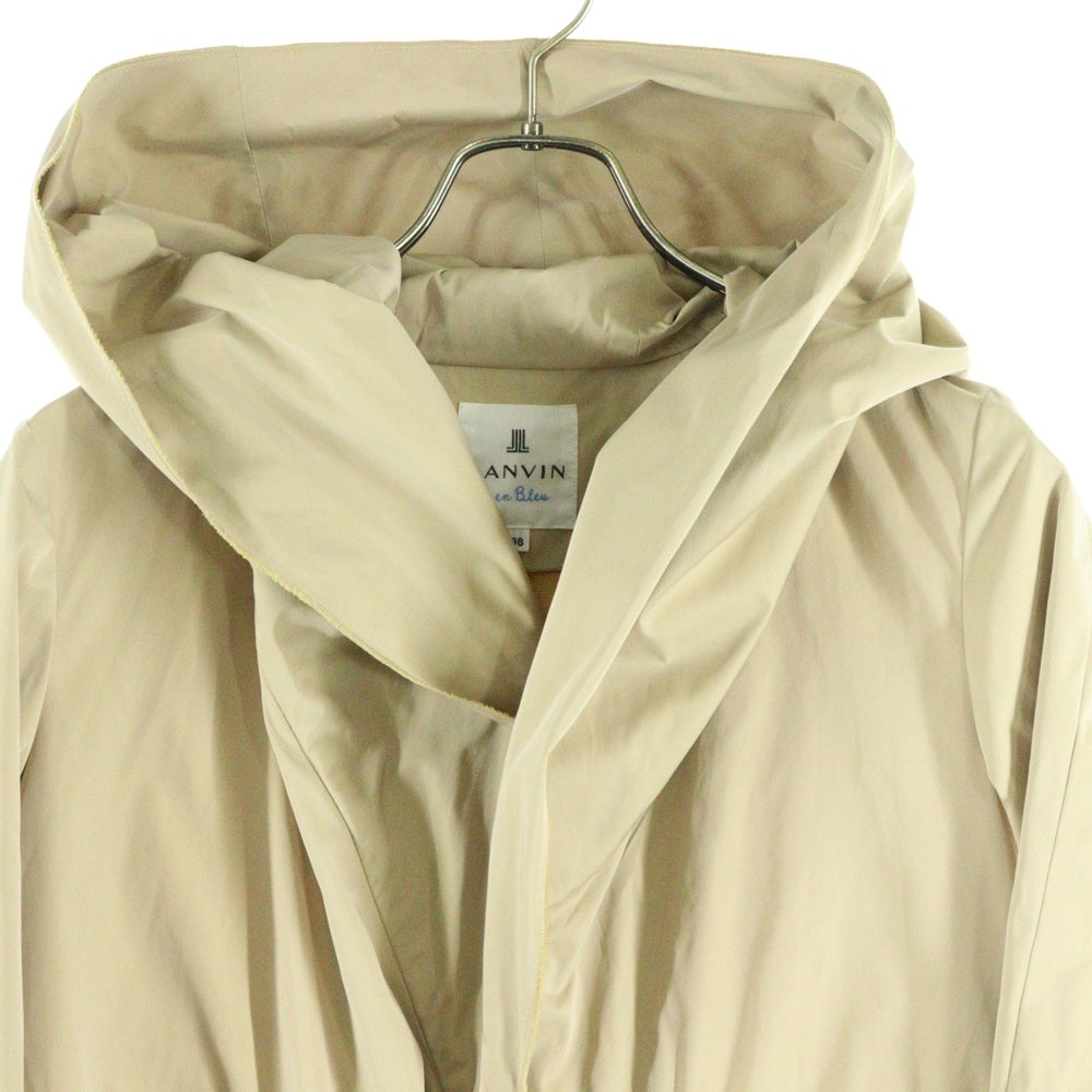 LANVIN en Bleu(ランバンオンブルー) コットン ロング スプリングコート ブラウン レディース 3616103