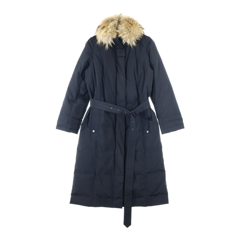 BURBERRY LONDON(バーバリーロンドン) ファー着脱 ロング ダウンコート ブラック レディース FR020-732-09