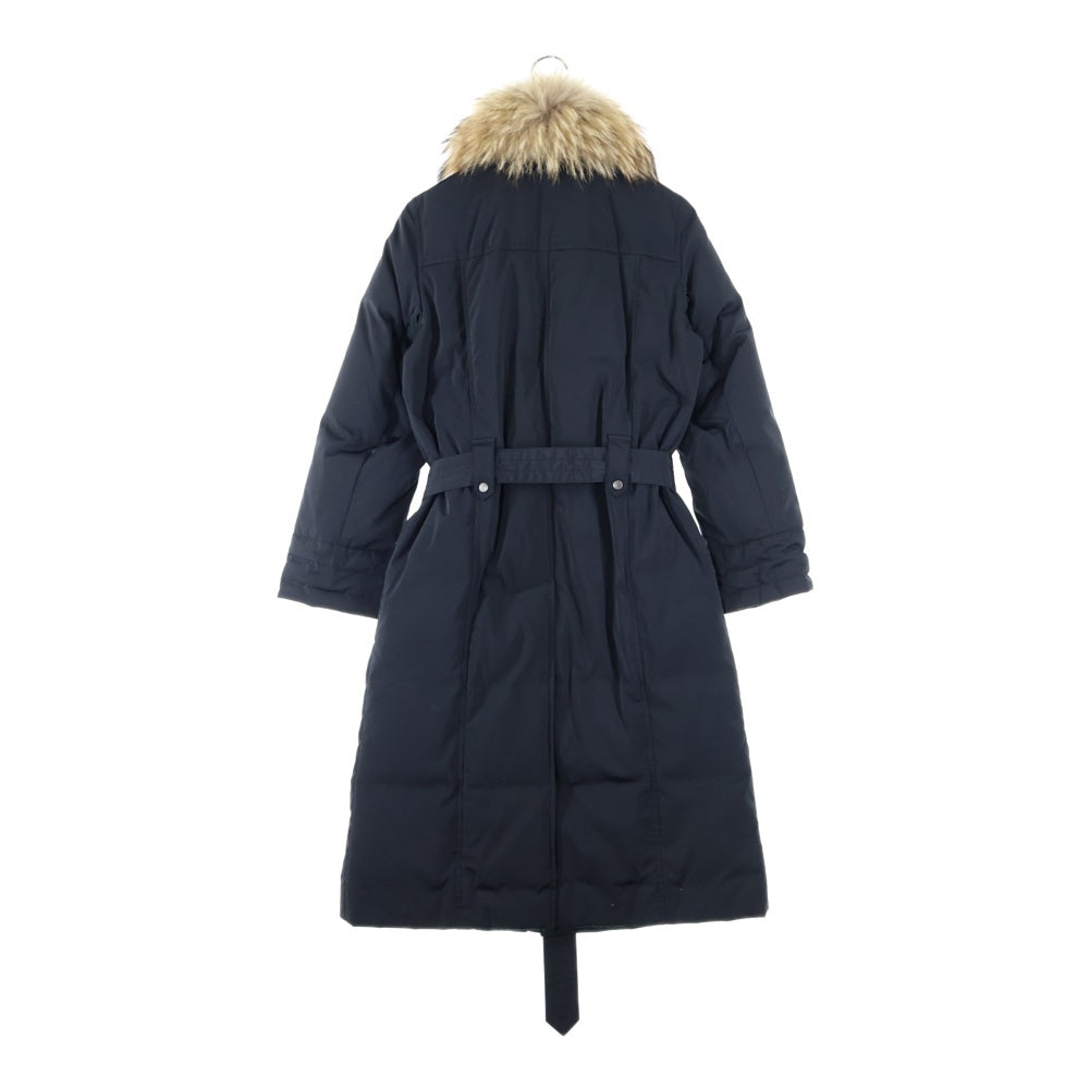 BURBERRY LONDON(バーバリーロンドン) ファー着脱 ロング ダウンコート ブラック レディース FR020-732-09