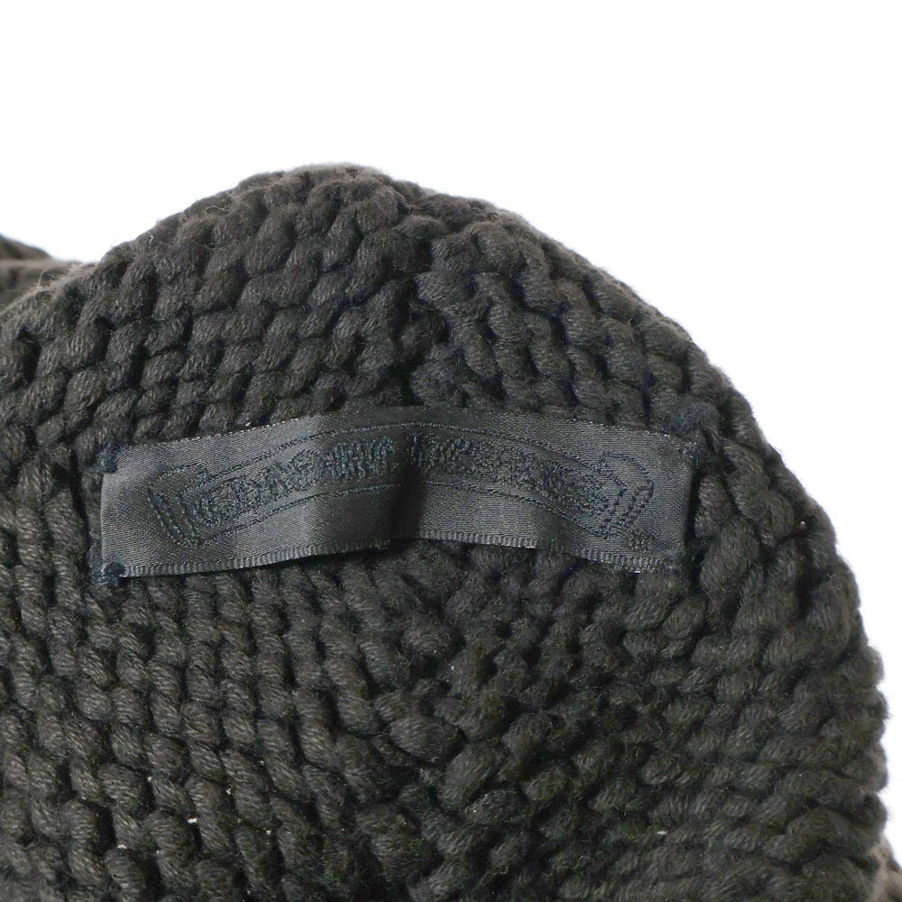 CHROME HEARTS(クロムハーツ) BEANIE CASH リップ&タン カシミヤ ニットキャップ ビーニー 帽子 ブラック