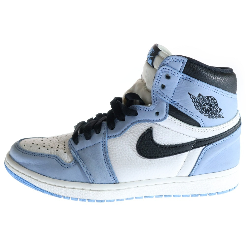 NIKE(ナイキ) AIR JORDAN 1 RETRO HIGH OG University Blue エアジョーダン1 レトロ ユニバーシティブルー ハイカットスニーカー US8.5/26.5cm 555088-134