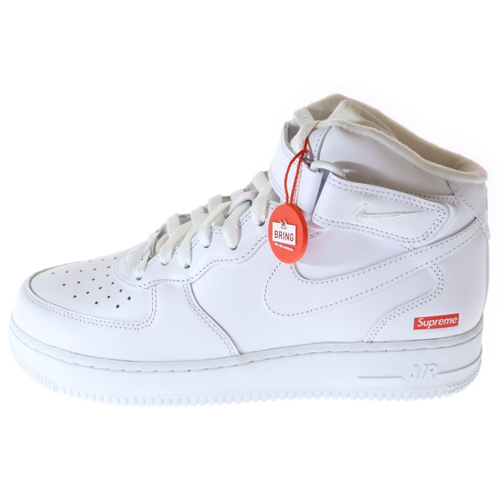 NIKE(ナイキ) ×SUPREME AIR FORCE 1 MID SP シュプリーム エアフォース1 ミッドカットスニーカー ホワイト US8.5/26.5cm FZ8784-100