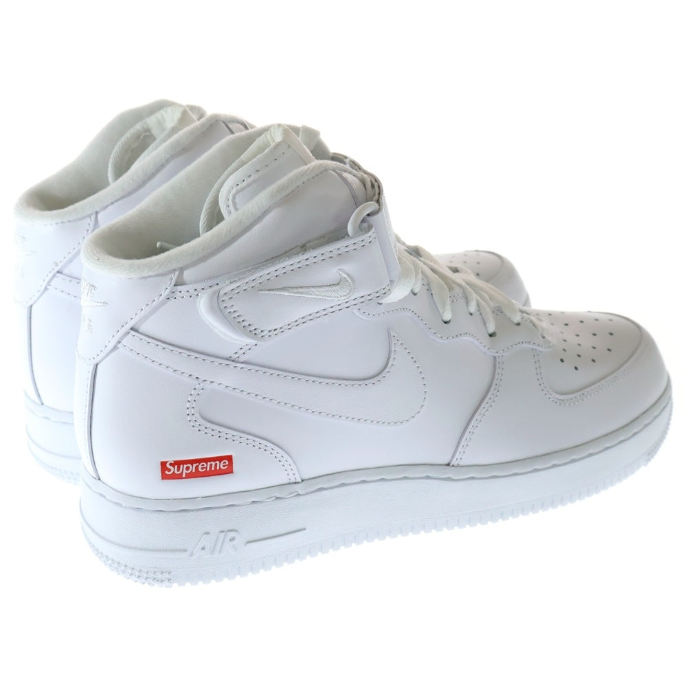 NIKE(ナイキ) ×SUPREME AIR FORCE 1 MID SP シュプリーム エアフォース1 ミッドカットスニーカー ホワイト US8.5/26.5cm FZ8784-100