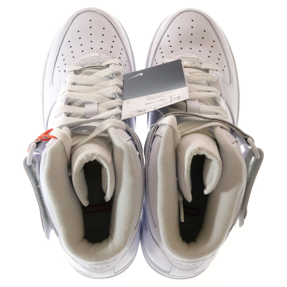 NIKE(ナイキ) ×SUPREME AIR FORCE 1 MID SP シュプリーム エアフォース1 ミッドカットスニーカー ホワイト US8.5/26.5cm FZ8784-100