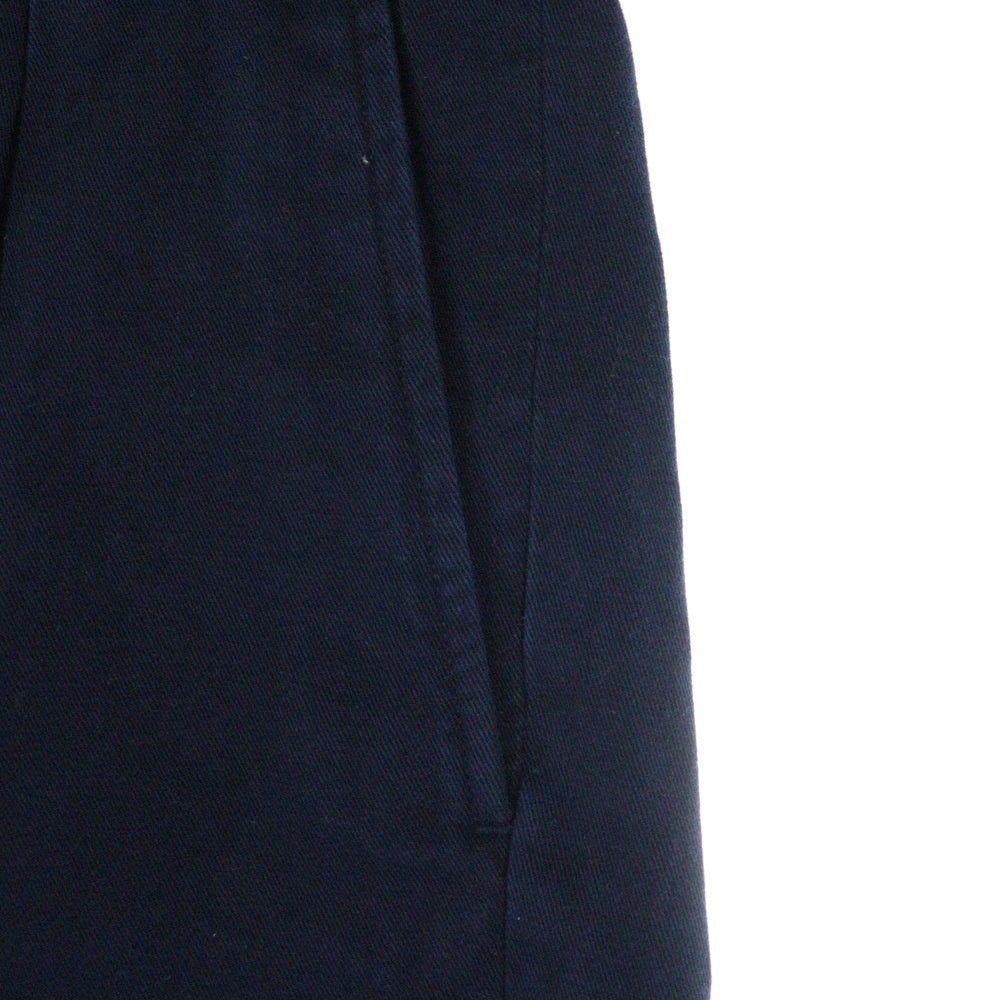 POLO RALPH LAUREN(ポロラルフローレン) 22SS BEAMS別注 ロゴ刺繍 2タック コットンハーフパンツ ショーツ ネイビー 11-25-2324-770-79-22