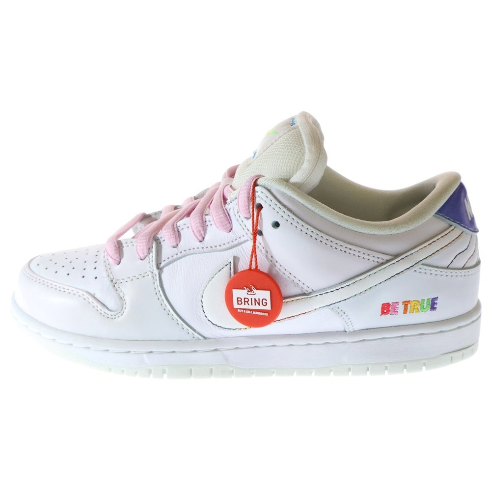 NIKE SB(ナイキエスビー) DUNK LOW BE TRUE ダンク ビートゥルー ローカットスニーカー ホワイト US7.5/25.5cm DR4876-100