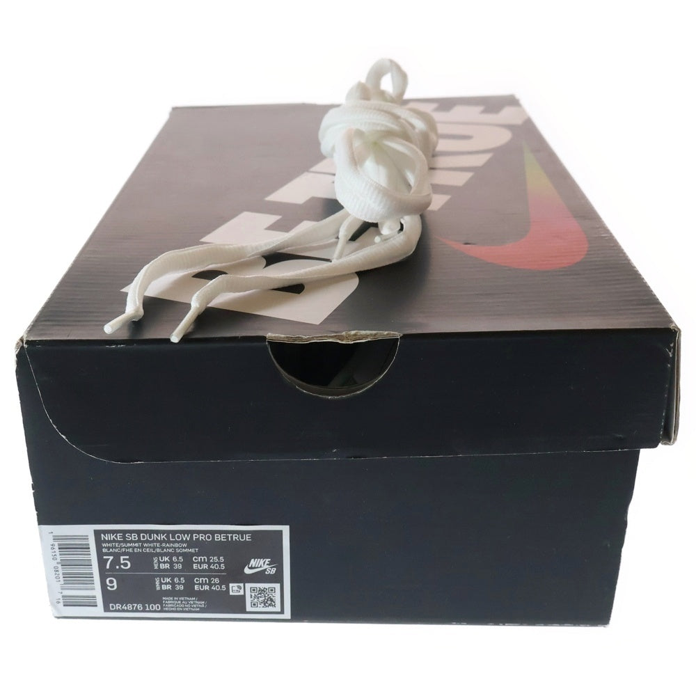 NIKE SB(ナイキエスビー) DUNK LOW BE TRUE ダンク ビートゥルー ローカットスニーカー ホワイト US7.5/25.5cm DR4876-100