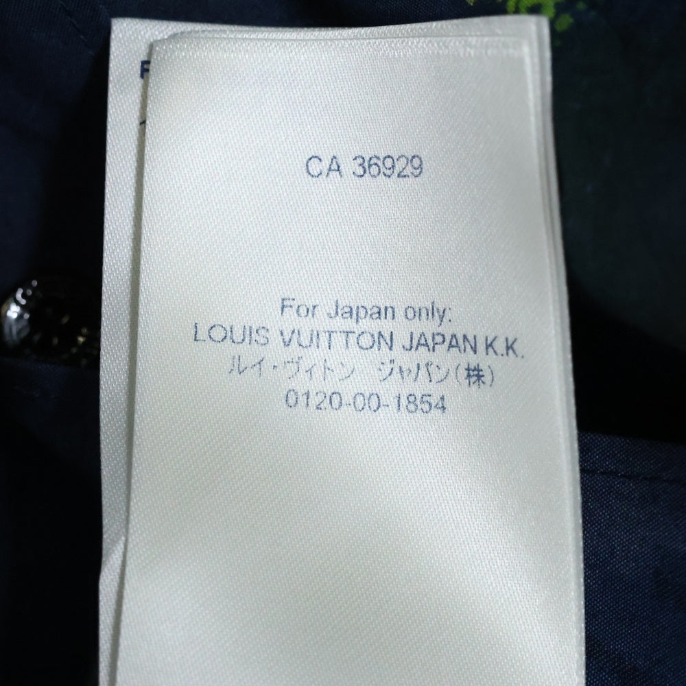 LOUIS VUITTON(ルイヴィトン) 21AW MONOGRAM TIE AND DIE SHIRT モノグラム タイアンドダイ コットン 長袖シャツ ネイビー/グリーン RM212M D15 HLS07W
