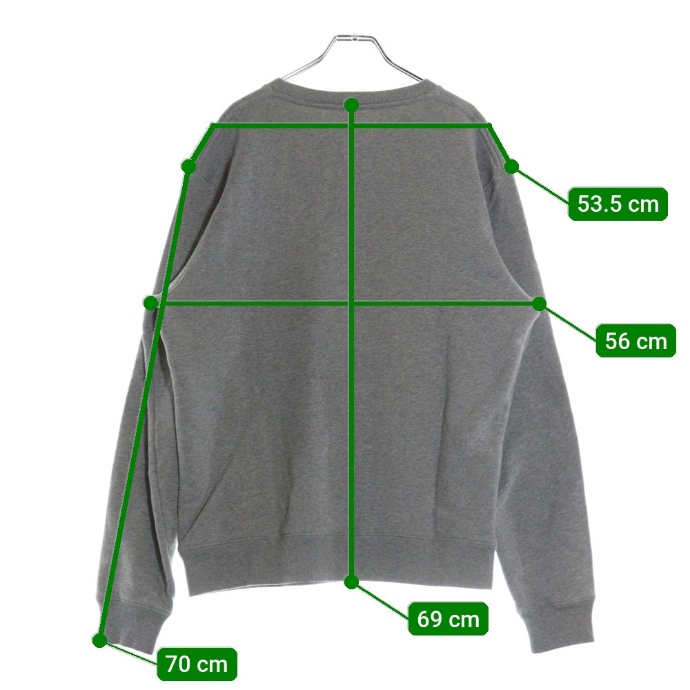 LOEWE(ロエベ) REGULAR FIT SWEATSHIRT フロントロゴ レギュラーフィット クルーネック スウェット トレーナー グレー H526Y24J26