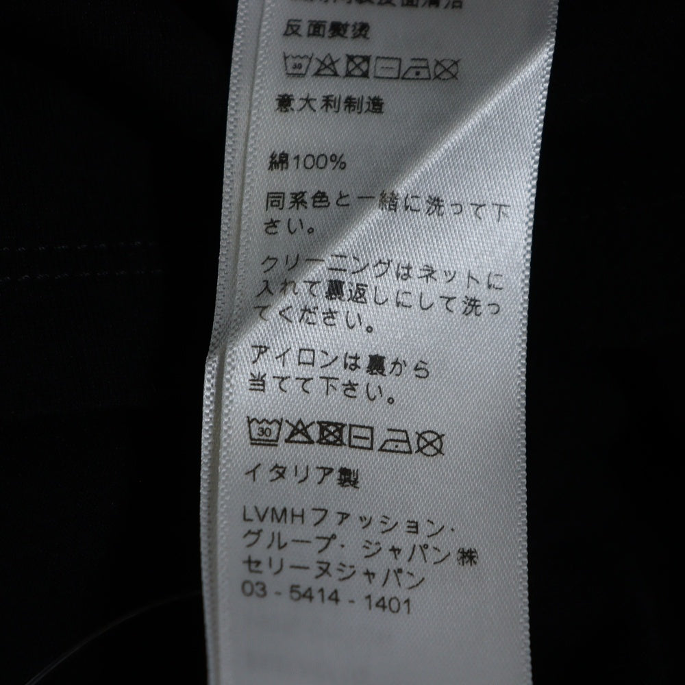 CELINE(セリーヌ) 22SS ゴシックロゴプリント クルーネック 半袖Tシャツ カットソー ブラック 2X37A671Q