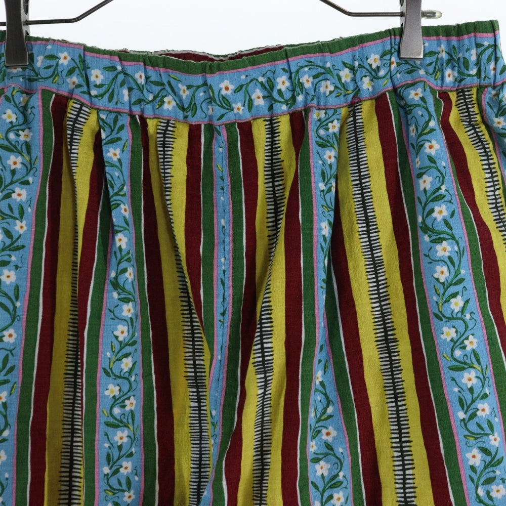 Sasquatchfabrix.(サスクワッチファブリックス) 25SS EASY PANTS MEXICAN FLOWER STRIPE -SUN FLOWER- メキシカンフラワーストライプ イージーパンツ サンフラワー
