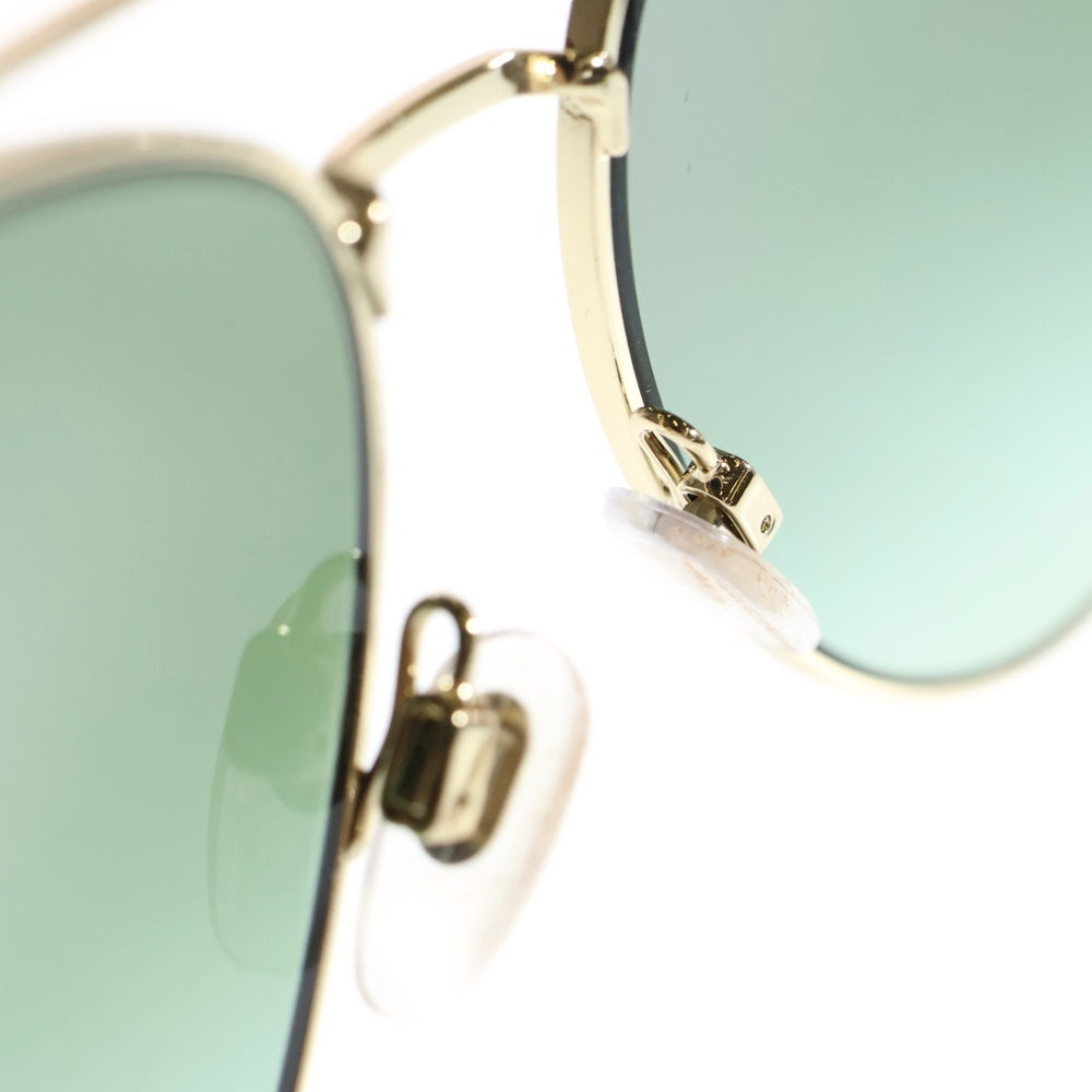 BURBERRY(バーバリー) ティアドロップ メタルフレーム サングラス メガネ 眼鏡 ゴールド B3128