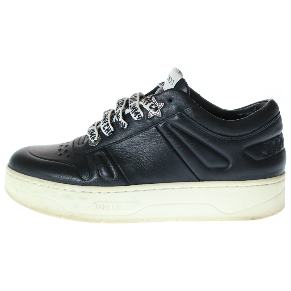JIMMY CHOO(ジミーチュウ) HAWAII ハワイ ローカットスニーカー レディース ブラック/ホワイト