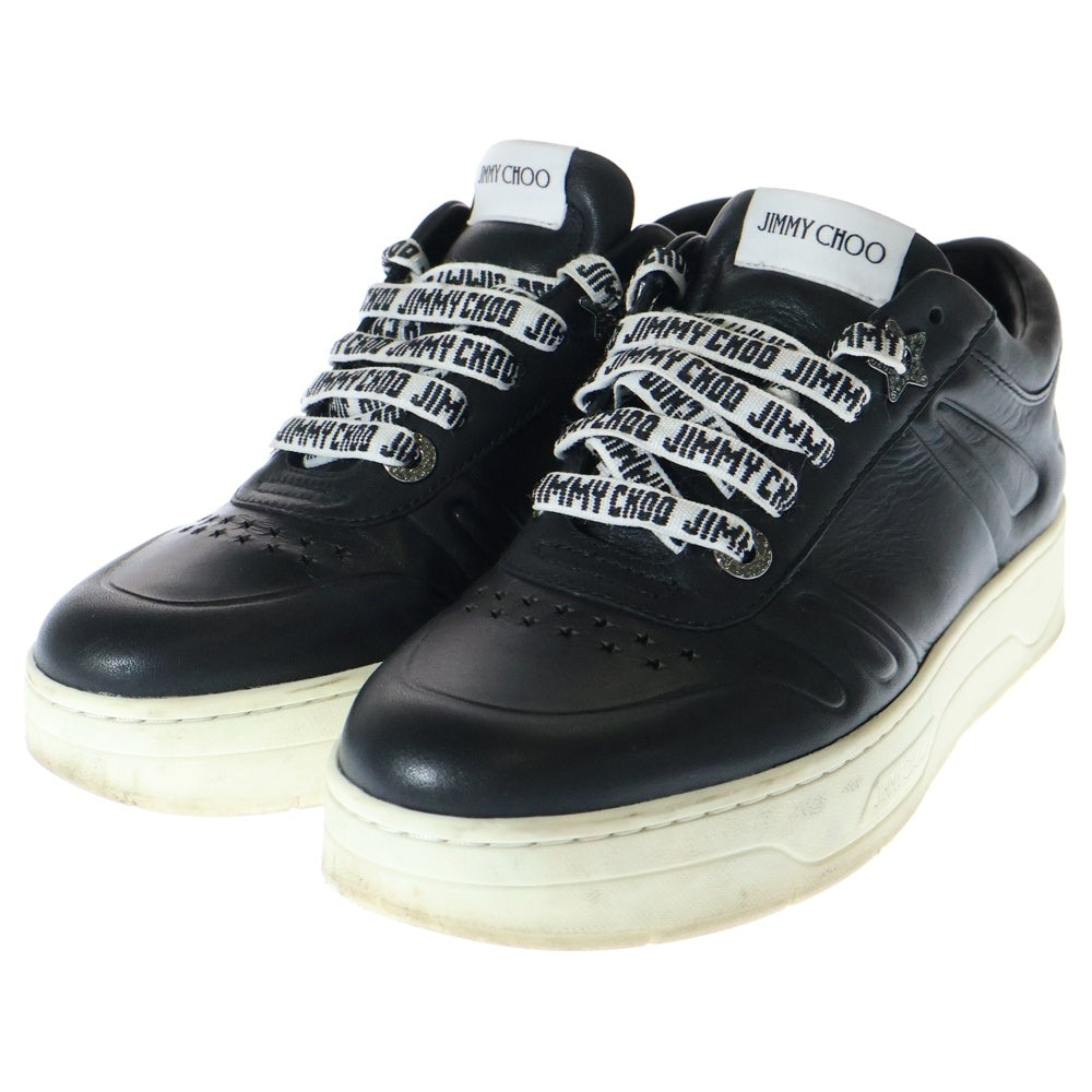 JIMMY CHOO(ジミーチュウ) HAWAII ハワイ ローカットスニーカー レディース ブラック/ホワイト