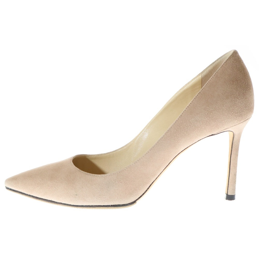 JIMMY CHOO(ジミーチュウ) AGNES アグネス ポインテッドトゥ スウェード ハイヒール パンプス レディース ベージュ