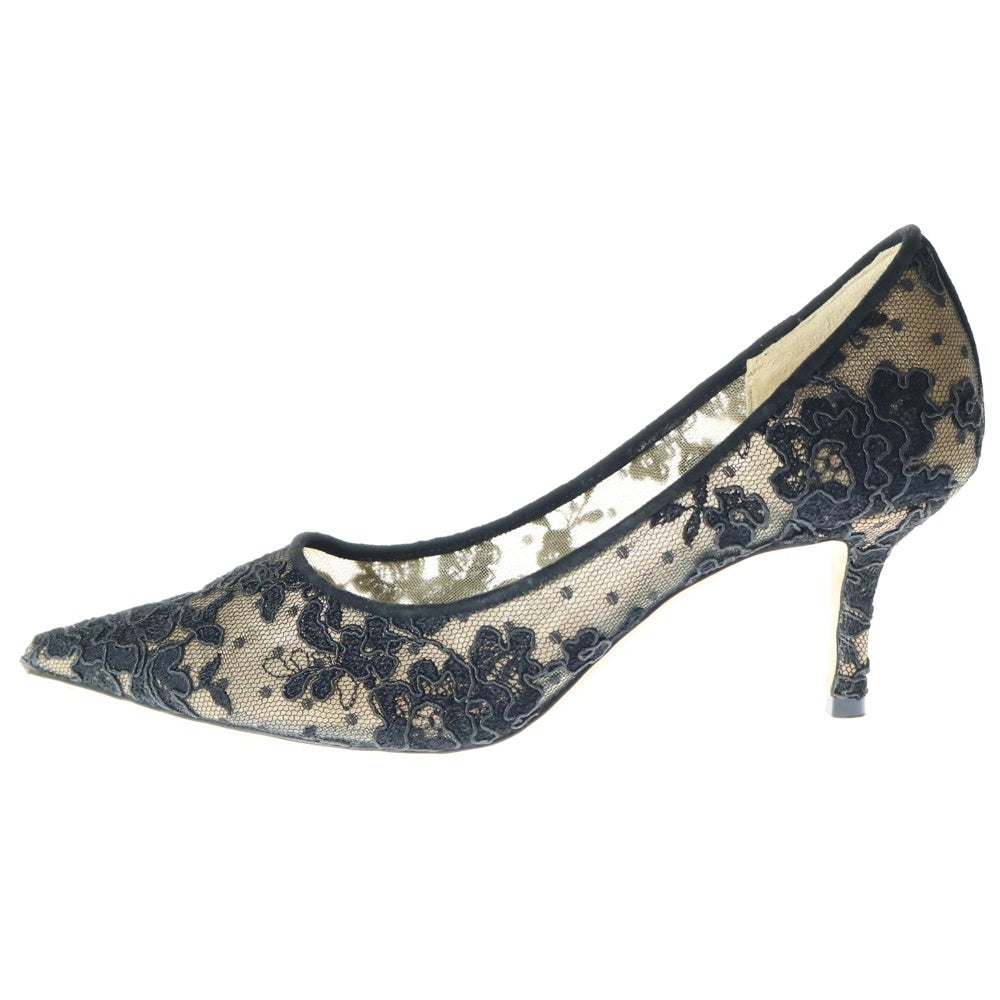 JIMMY CHOO(ジミーチュウ) ROMY60 ロミー シースルー ハイヒール パンプス レディース ブラック/ベージュ