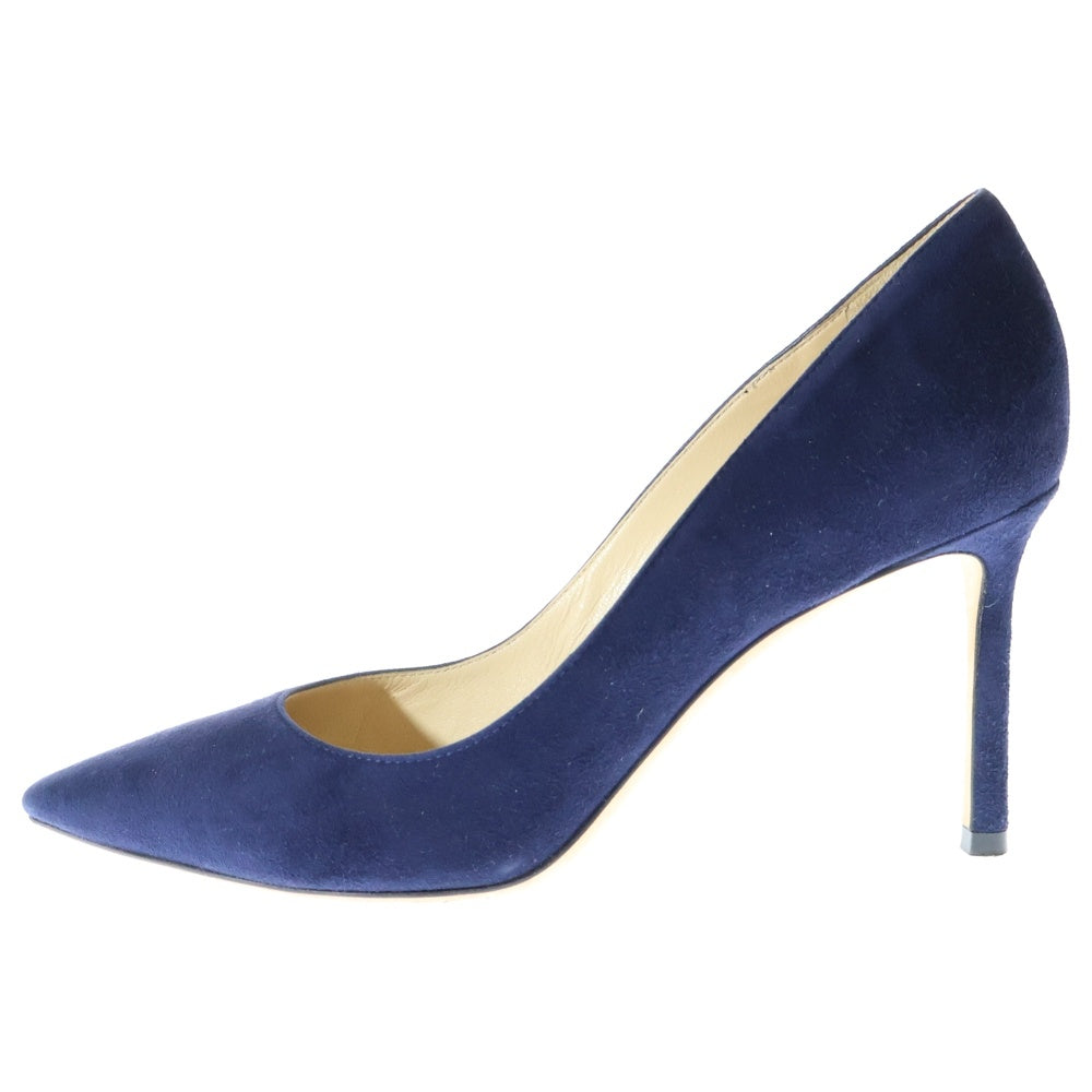 JIMMY CHOO(ジミーチュウ) AGNES アグネス ポインテッドトゥ スウェード ハイヒール パンプス レディース ブルー