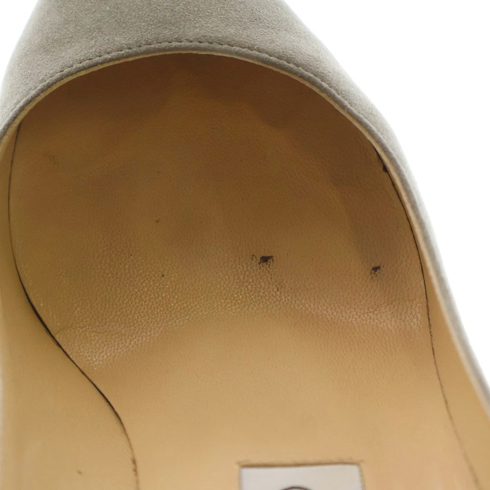 JIMMY CHOO(ジミーチュウ) AGNES アグネス ポインテッドトゥ スウェード ハイヒール パンプス レディース グレー
