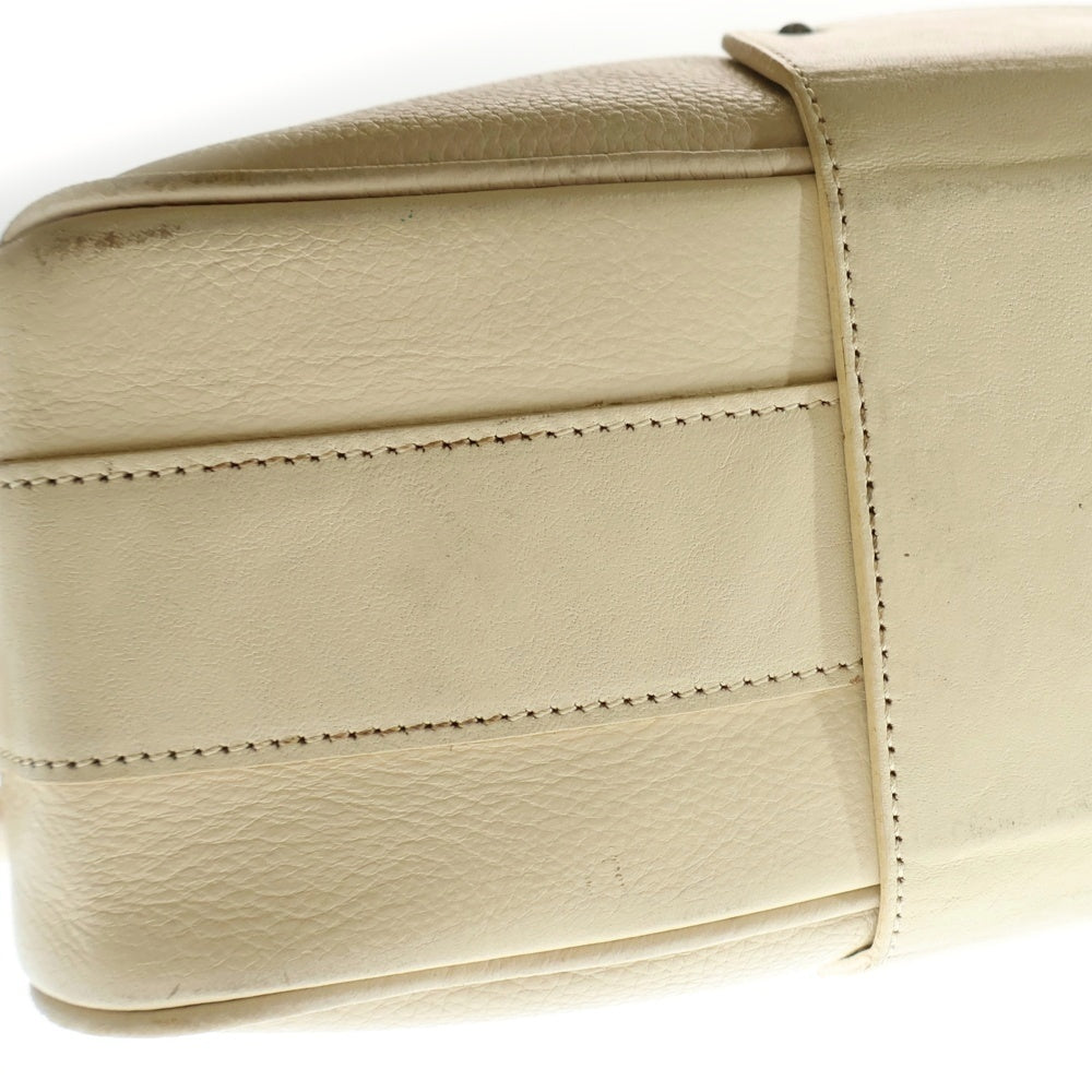 Chloe(クロエ) ロゴ刻印 C金具 レザーハンドバック レディース ピンクベージュ