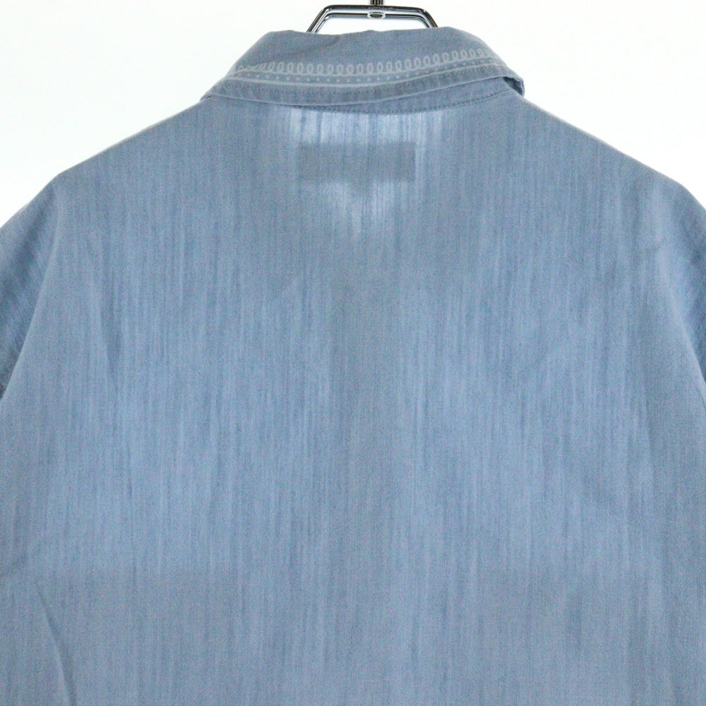 KITH(キス) 25SS CHAMBRAY PAXTON SHIRT シャンブレー パクストン 半袖シャツ インディゴ KHM033545