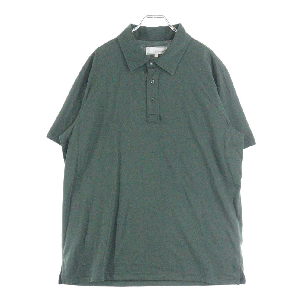 KITH(キス) 25SS &KIN PIMA JERSEY SHORT SLEEVE HEATHROW POLO ピマジャージー ヒースロー 半袖ポロシャツ グリーン KHM033511