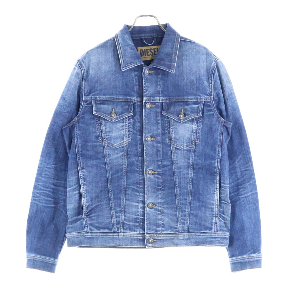 DIESEL(ディーゼル) NHILL-TW JOGG JEANS コットンストレッチ デニム トラッカージャケット インディゴ 00SYH7
