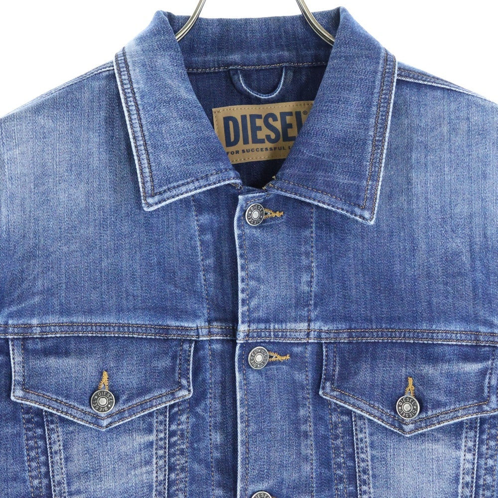DIESEL(ディーゼル) NHILL-TW JOGG JEANS コットンストレッチ デニム トラッカージャケット インディゴ 00SYH7