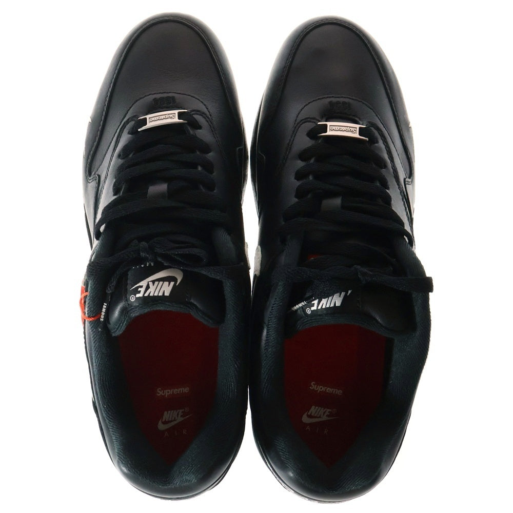 NIKE(ナイキ) 25SS ×SUPREME AIR MAX 1 87 SP シュプリーム エアマックス1 87 ローカットスニーカー ブラック US10.5/28.5cm HF8813-001