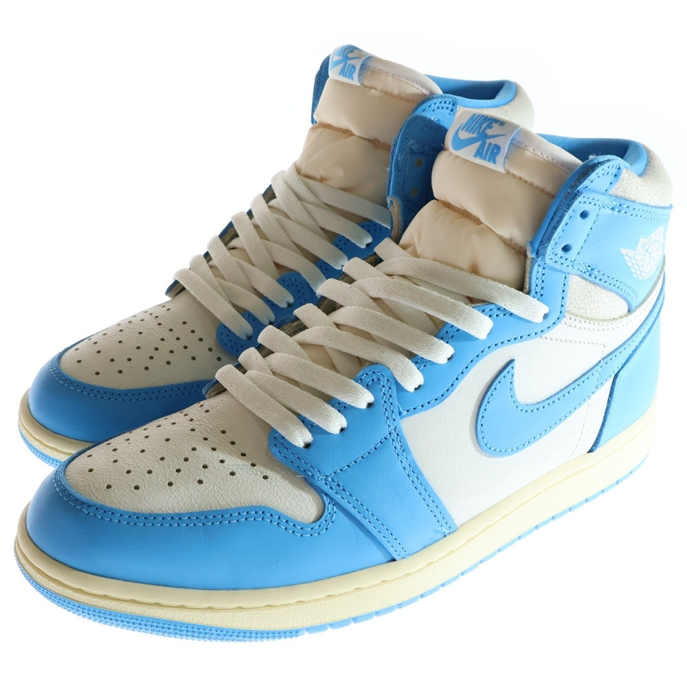 NIKE(ナイキ) AIR JORDAN 1 RETRO HIGH OG UNC Reimagined エアジョーダン1 レトロ UNC リイマジンド ハイカットスニーカー ブルー/ホワイト US10.5/28.5cm DZ5485-402