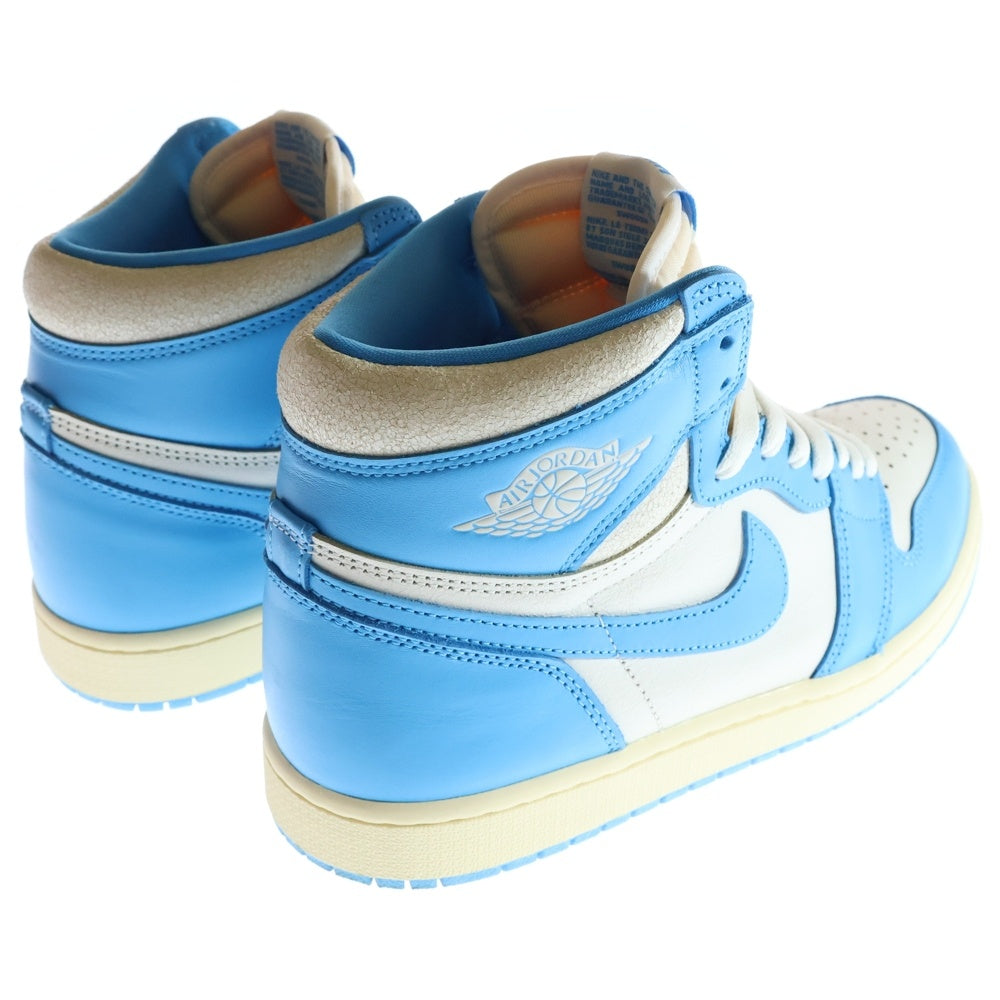 NIKE(ナイキ) AIR JORDAN 1 RETRO HIGH OG UNC Reimagined エアジョーダン1 レトロ UNC リイマジンド ハイカットスニーカー ブルー/ホワイト US10.5/28.5cm DZ5485-402