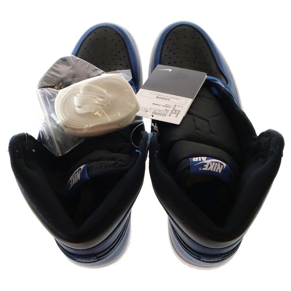 NIKE(ナイキ) AIR JORDAN 1 RETRO HIGH OG DARK MARINA BLUE エアジョーダン レトロ ダークマリーナブルー ハイカットスニーカー ブルー/ブラック US8.5/26.5cm 555088-404