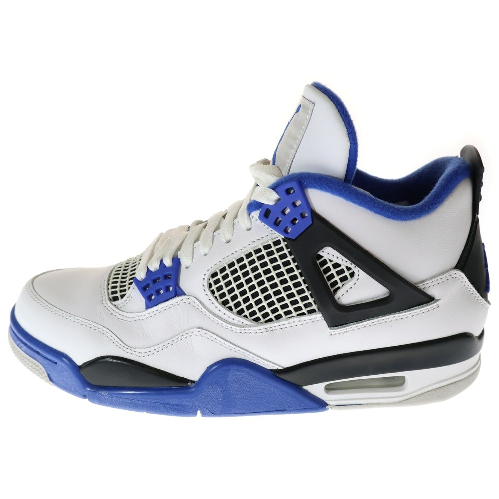 NIKE(ナイキ) AIR JORDAN 4 RETRO MOTORSPORTS エアジョーダン4 レトロ モータースポーツ ハイカットスニーカー ホワイト/ブルー US8.5/26.5cm 308497-117