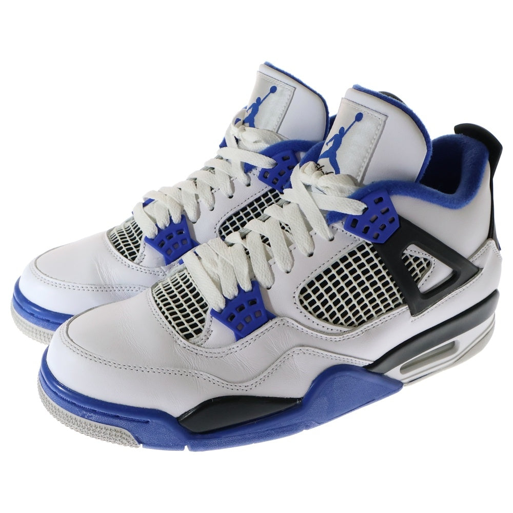 NIKE(ナイキ) AIR JORDAN 4 RETRO MOTORSPORTS エアジョーダン4 レトロ モータースポーツ ハイカットスニーカー ホワイト/ブルー US8.5/26.5cm 308497-117