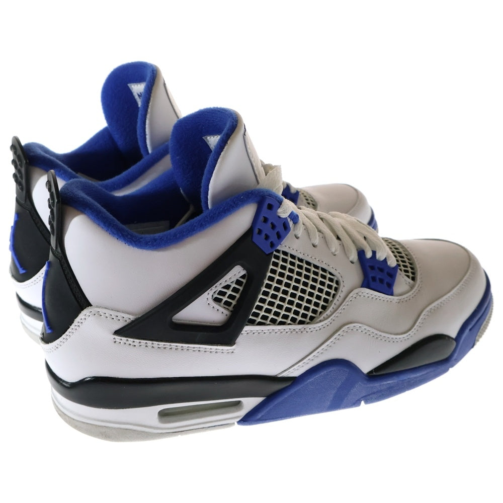NIKE(ナイキ) AIR JORDAN 4 RETRO MOTORSPORTS エアジョーダン4 レトロ モータースポーツ ハイカットスニーカー ホワイト/ブルー US8.5/26.5cm 308497-117