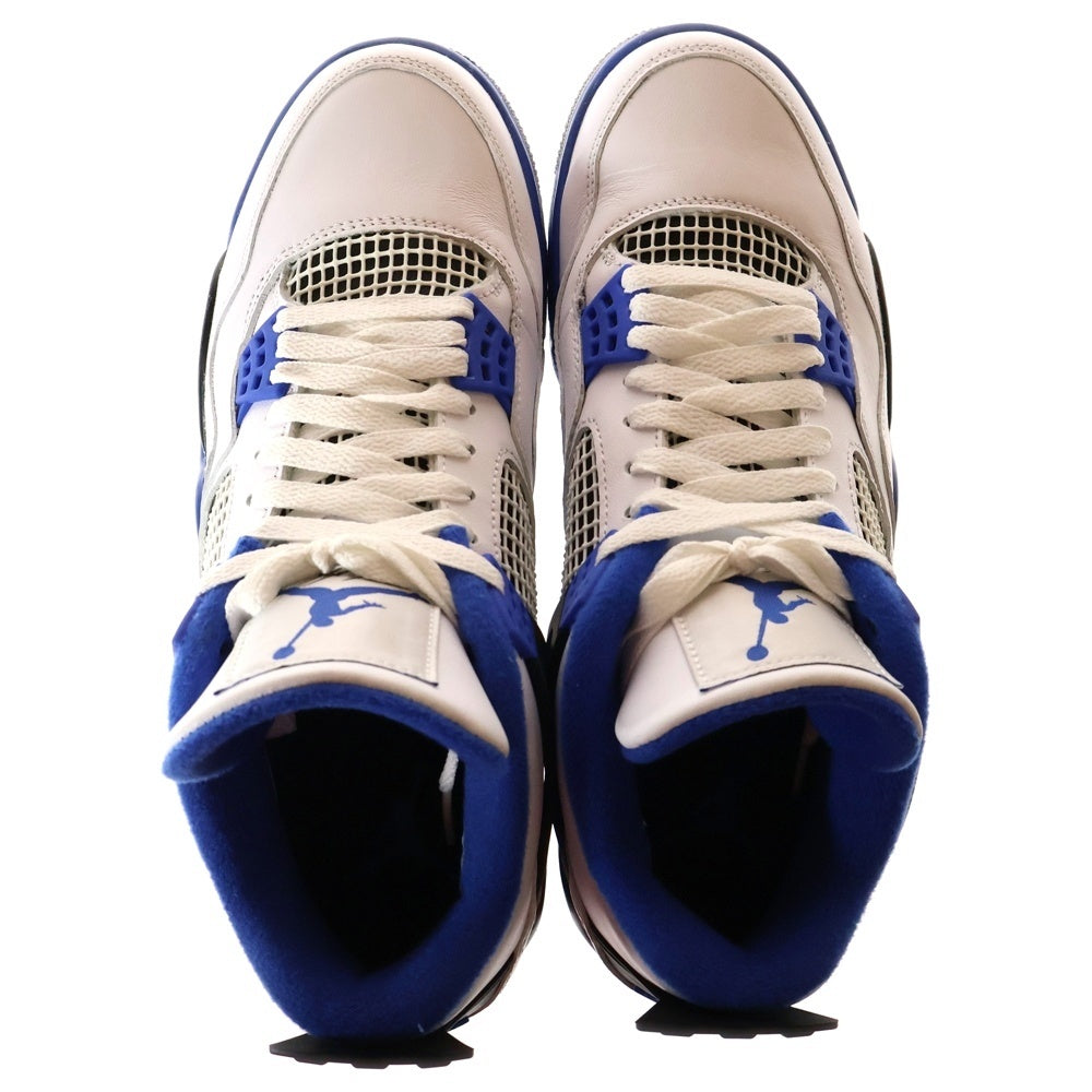 NIKE(ナイキ) AIR JORDAN 4 RETRO MOTORSPORTS エアジョーダン4 レトロ モータースポーツ ハイカットスニーカー ホワイト/ブルー US8.5/26.5cm 308497-117