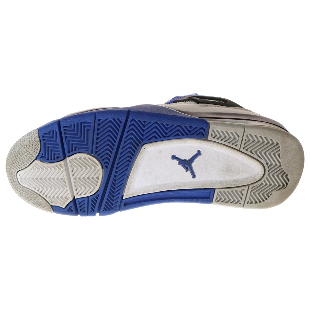 NIKE(ナイキ) AIR JORDAN 4 RETRO MOTORSPORTS エアジョーダン4 レトロ モータースポーツ ハイカットスニーカー ホワイト/ブルー US8.5/26.5cm 308497-117